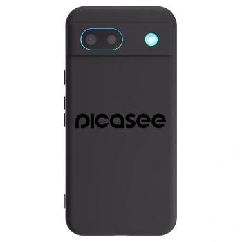 Picasee silikonowe czarne etui na Google Pixel 8a - Picasee - new logo - black