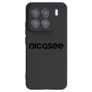 Picasee silikonowe czarne etui na Xiaomi 15 - Picasee - new logo - black