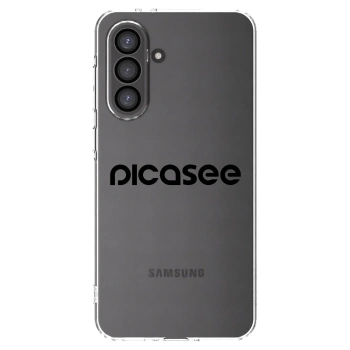 Picasee silikonowe przeźroczyste etui na Samsung Galaxy A56 5G A566B - Picasee - new logo - black