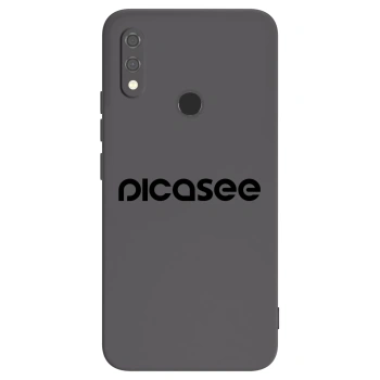 Picasee silikonowe czarne etui na Xiaomi Redmi Note 7 - Picasee - new logo - black