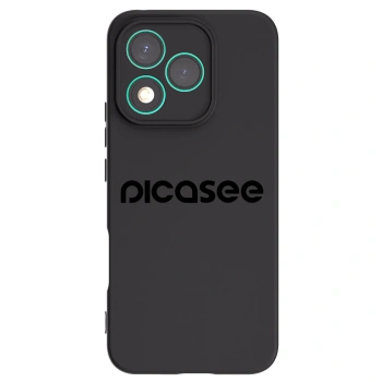 Picasee silikonowe czarne etui na Honor 400 Lite 5G - Picasee - new logo - black