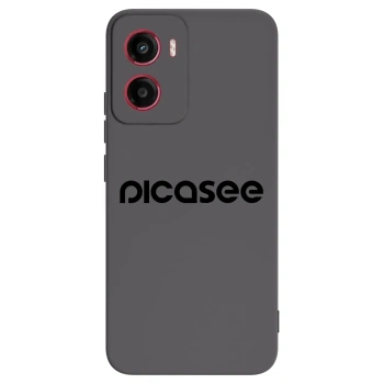 Picasee silikonowe czarne etui na Motorola Moto G05 - Picasee - new logo - black