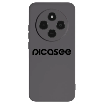 Picasee silikonowe czarne etui na Xiaomi Poco C75 - Picasee - new logo - black