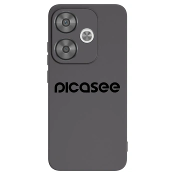Picasee silikonowe czarne etui na Xiaomi Poco F6 - Picasee - new logo - black