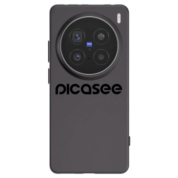 Picasee silikonowe czarne etui na Vivo X200 Pro - Picasee - new logo - black