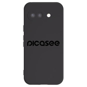 Picasee silikonowe czarne etui na Google Pixel 9a - Picasee - new logo - black