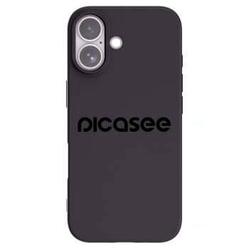 Picasee silikonowe czarne etui na Apple iPhone 17 - Picasee - new logo - black