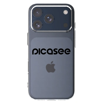 Picasee silikonowe przeźroczyste etui na Apple iPhone 17 Pro - Picasee - new logo - black