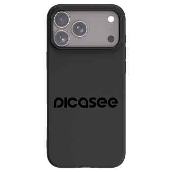 Picasee silikonowe czarne etui na Apple iPhone 17 Pro Max - Picasee - new logo - black