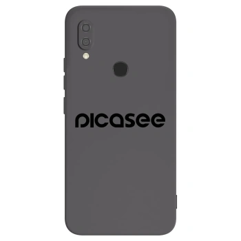 Picasee silikonowe czarne etui na Xiaomi Redmi 7 - Picasee - new logo - black