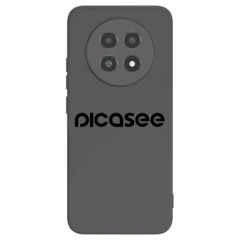 Picasee silikonowe czarne etui na Realme 12X - Picasee - new logo - black
