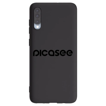 Picasee silikonowe czarne etui na Samsung Galaxy A70 A705F - Picasee - new logo - black