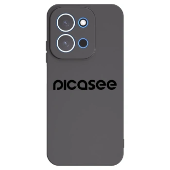 Picasee silikonowe czarne etui na Xiaomi Redmi 15C 4G - Picasee - new logo - black