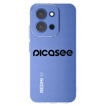 Picasee silikonowe przeźroczyste etui na Xiaomi Redmi 15C 4G - Picasee - new logo - black
