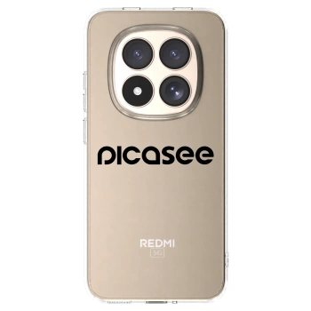 Picasee silikonowe przeźroczyste etui na Xiaomi Redmi Note 15 Pro 4G - Picasee - new logo - black