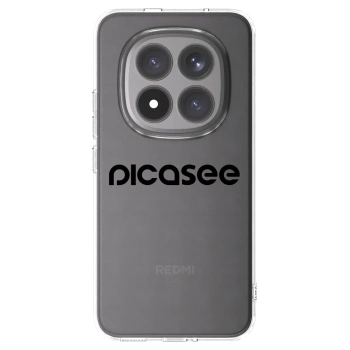 Picasee silikonowe przeźroczyste etui na Xiaomi Redmi Note 15 Pro+ - Picasee - new logo - black