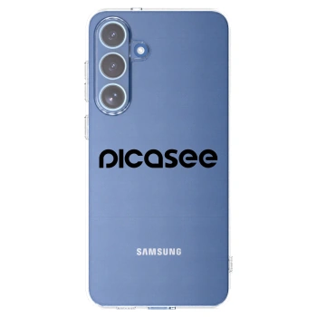 Picasee silikonowe przeźroczyste etui na Samsung Galaxy S25 FE 5G - Picasee - new logo - black