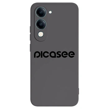 Picasee silikonowe czarne etui na Vivo Y29s 5G - Picasee - new logo - black
