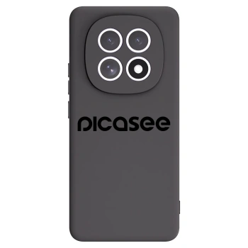Picasee silikonowe czarne etui na Xiaomi Redmi Note 15 4G - Picasee - new logo - black