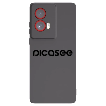 Picasee silikonowe czarne etui na Motorola Edge 50 Fusion - Picasee - new logo - black