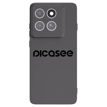 Picasee silikonowe czarne etui na Motorola Edge 60 Fusion - Picasee - new logo - black
