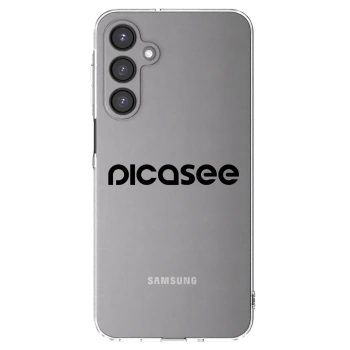 Picasee silikonowe przeźroczyste etui na Samsung Galaxy A16 4G - Picasee - new logo - black