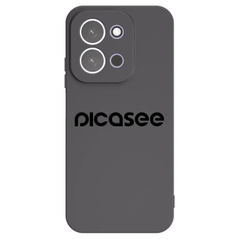 Picasee silikonowe czarne etui na Xiaomi Redmi 15C 5G - Picasee - new logo - black
