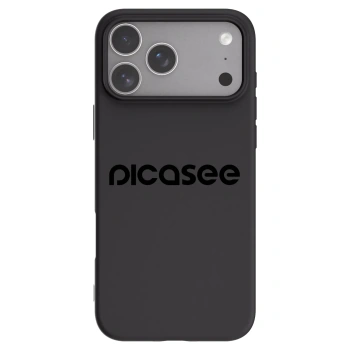 Picasee silikonowe czarne etui na Apple iPhone 18 Pro Max - Picasee - new logo - black