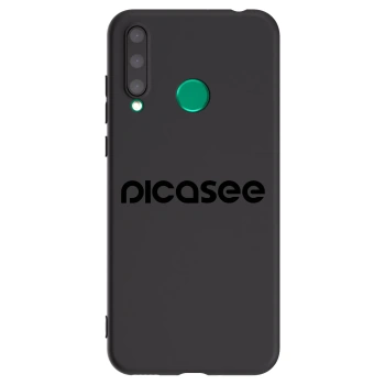 Picasee silikonowe czarne etui na Honor 20 Lite - Picasee - new logo - black