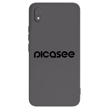 Picasee silikonowe czarne etui na Xiaomi Redmi 7A - Picasee - new logo - black