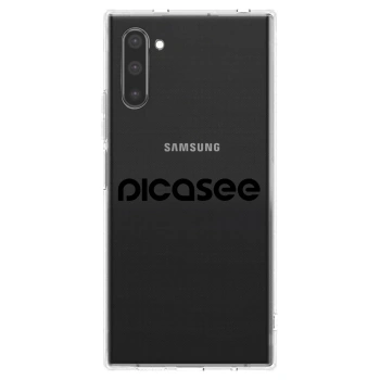 Picasee silikonowe przeźroczyste etui na Samsung Galaxy Note 10 N970F - Picasee - new logo - black