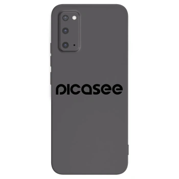Picasee silikonowe czarne etui na Samsung Galaxy S20 G980F - Picasee - new logo - black