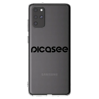 Picasee silikonowe przeźroczyste etui na Samsung Galaxy S20+ G985F - Picasee - new logo - black