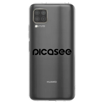 Picasee silikonowe przeźroczyste etui na Huawei P40 Lite - Picasee - new logo - black