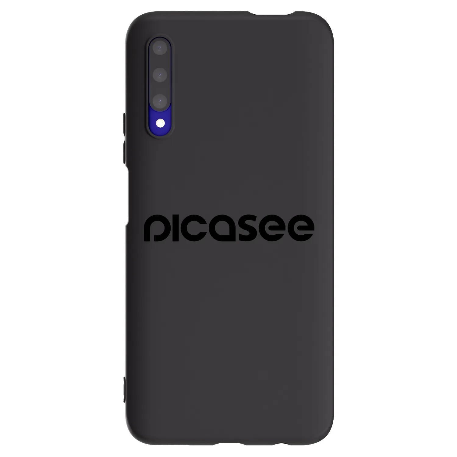 Picasee silikonowe czarne etui na Honor 9X Pro - Picasee - new logo - black