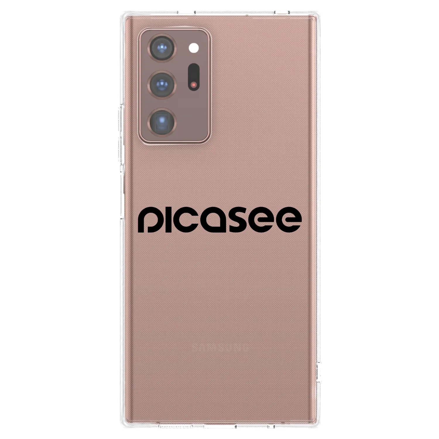 Picasee silikonowe przeźroczyste etui na Samsung Galaxy Note 20 Ultra - Picasee - new logo - black