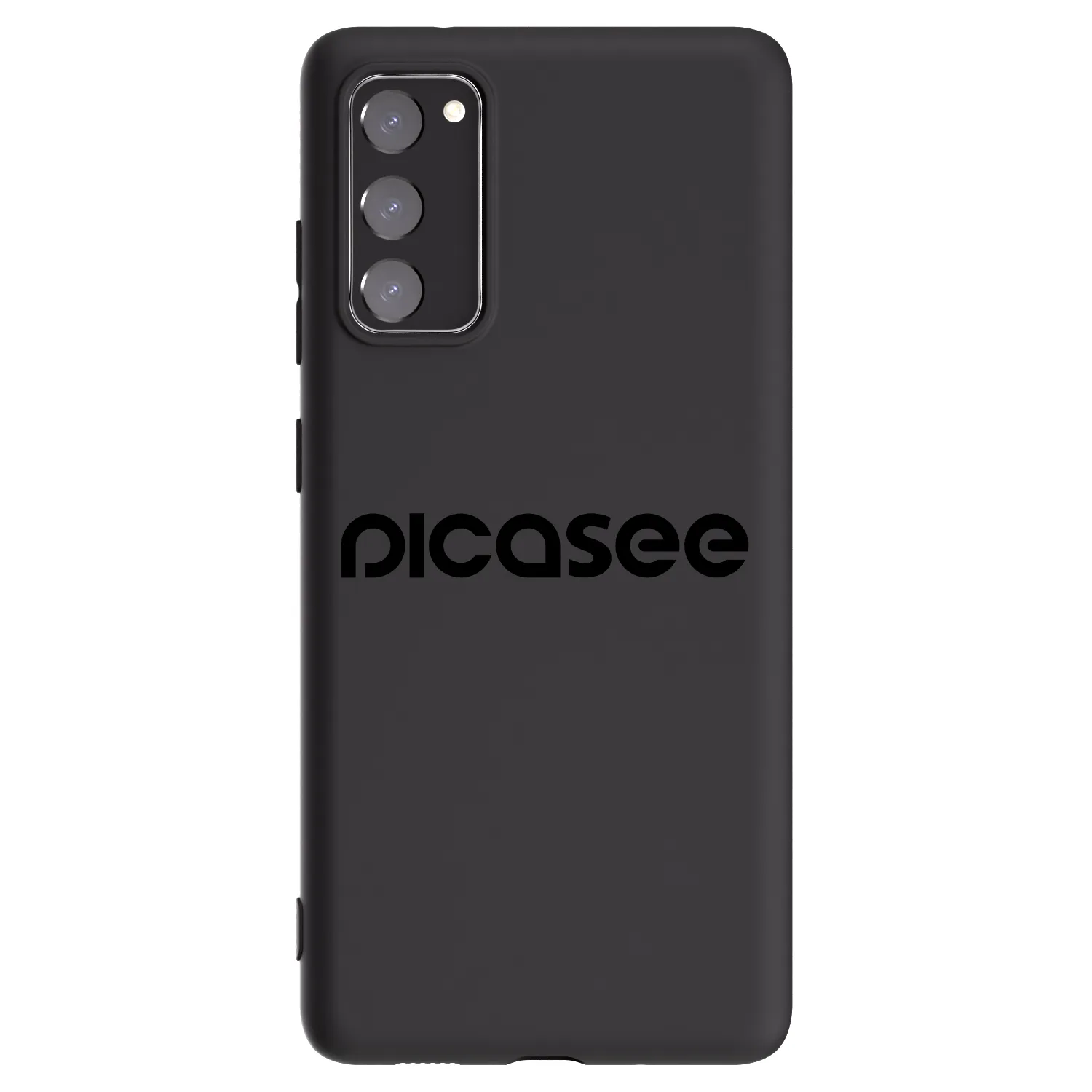 Picasee silikonowe czarne etui na Samsung Galaxy S20 FE - Picasee - new logo - black