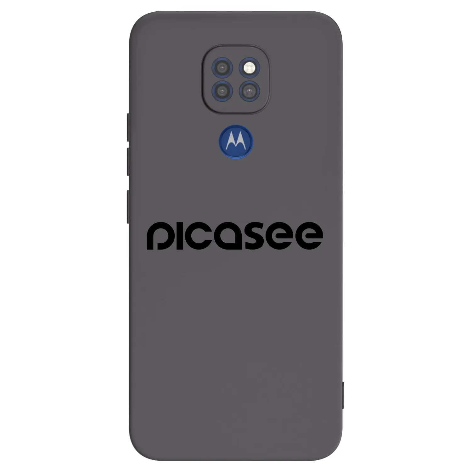 Picasee silikonowe czarne etui na Motorola Moto G9 Play - Picasee - new logo - black