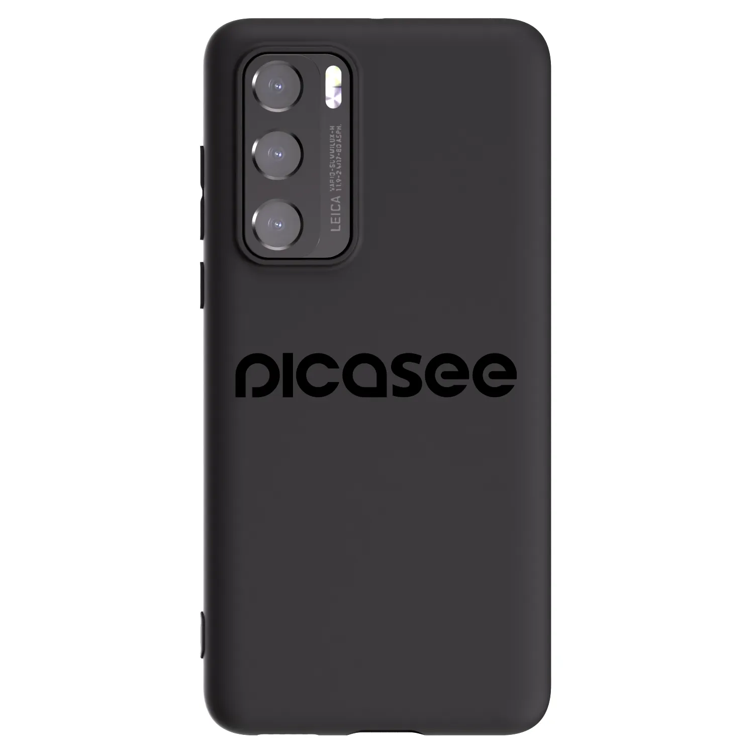 Picasee silikonowe czarne etui na Huawei P40 - Picasee - new logo - black