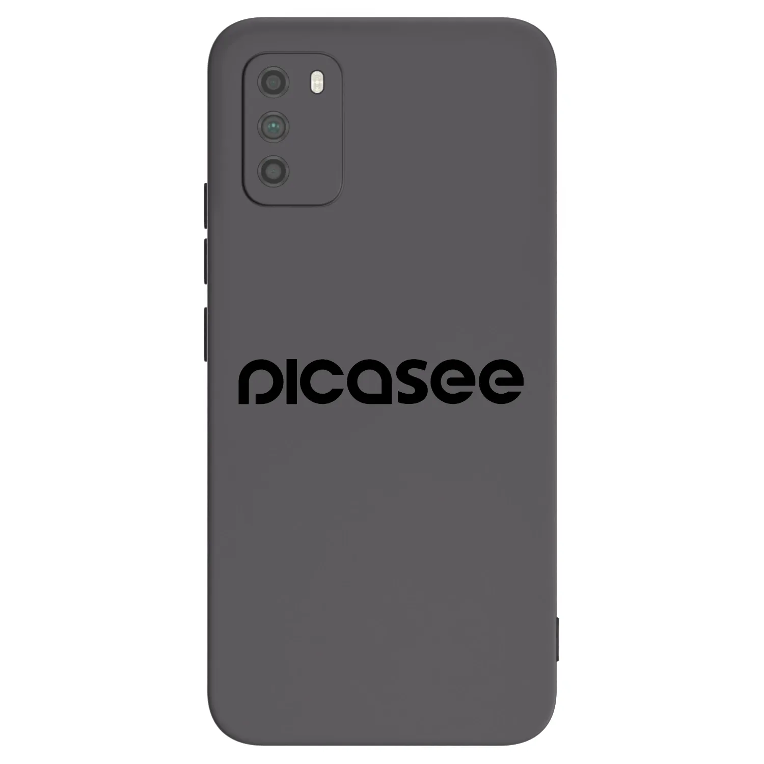 Picasee silikonowe czarne etui na Xiaomi Poco M3 - Picasee - new logo - black