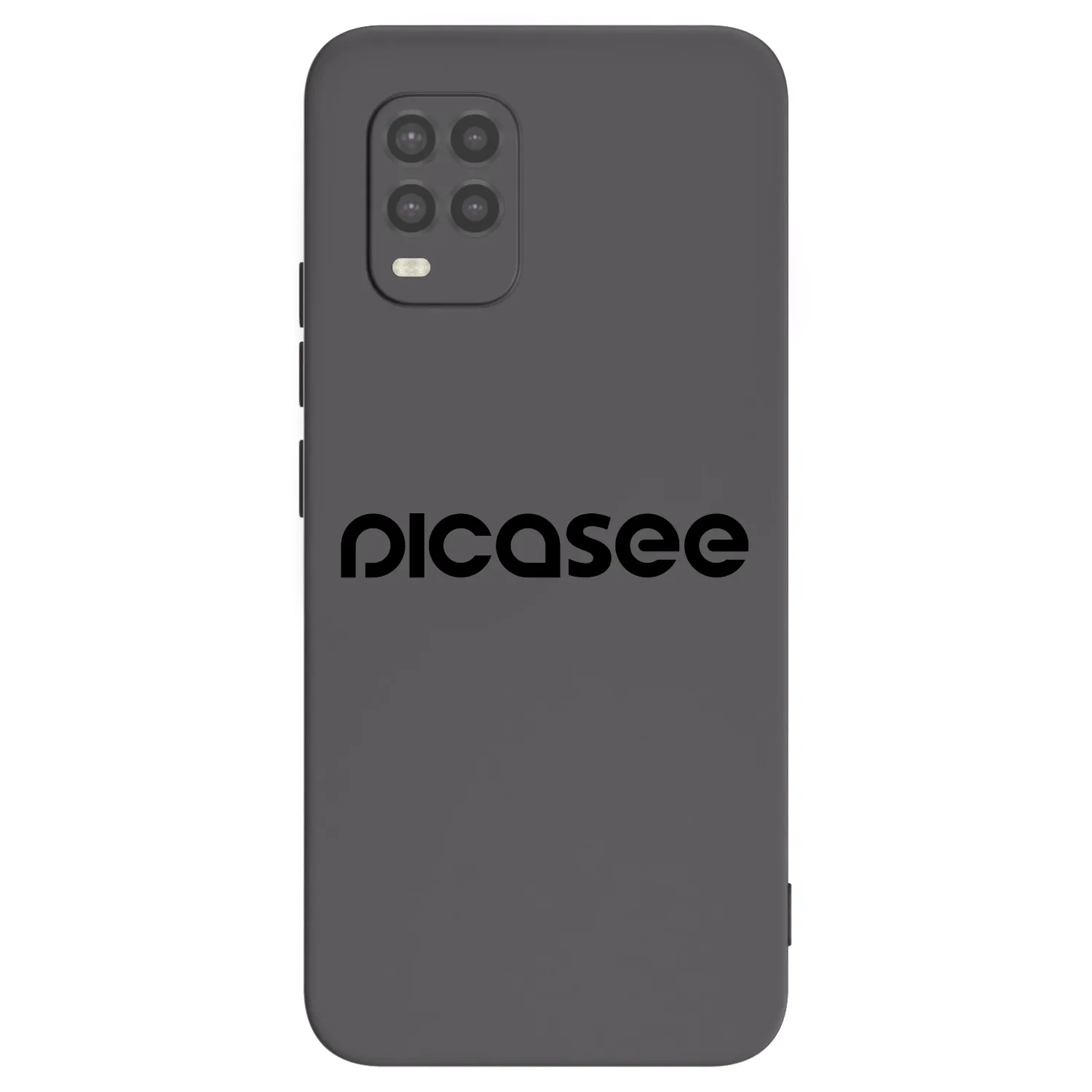 Picasee silikonowe czarne etui na Xiaomi Mi 10 Lite - Picasee - new logo - black
