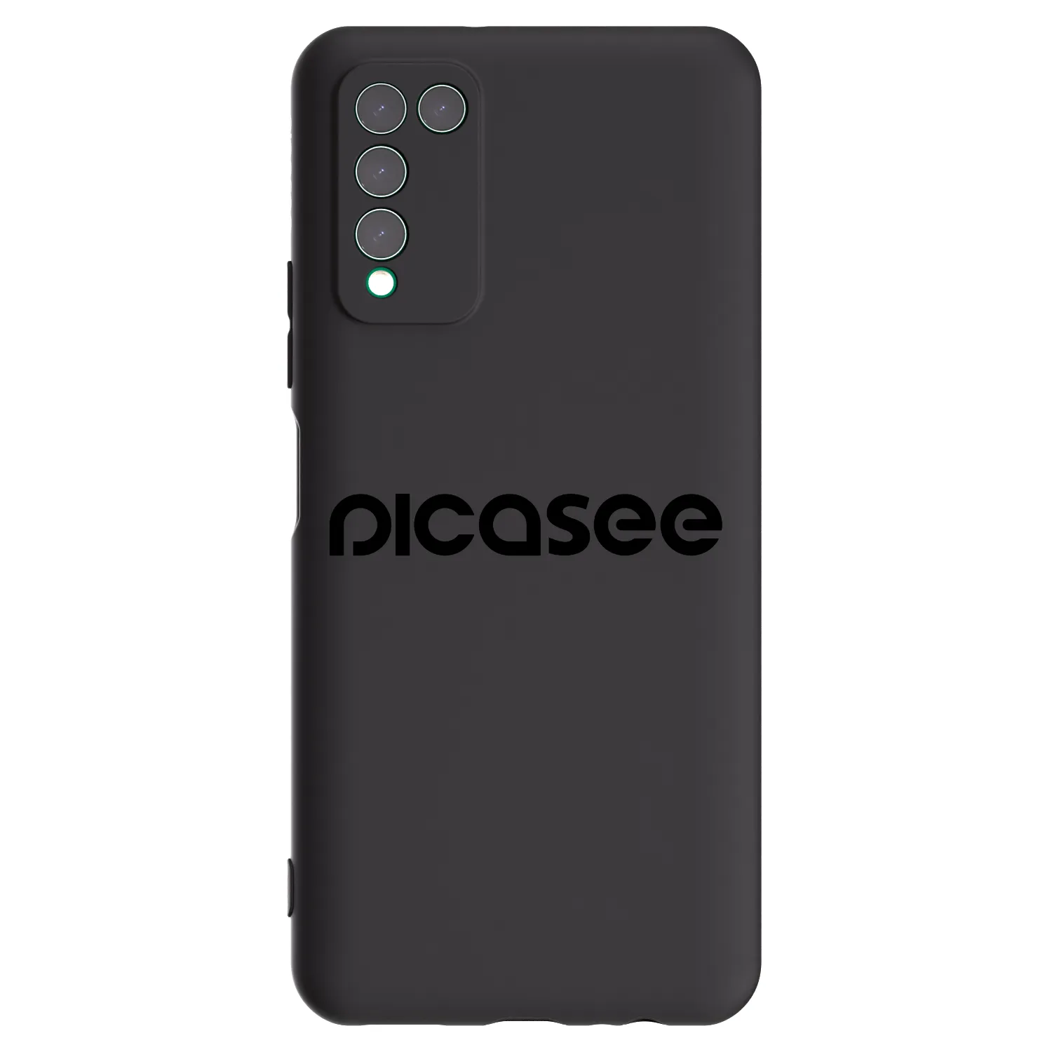 Picasee silikonowe czarne etui na Honor 10X Lite - Picasee - new logo - black
