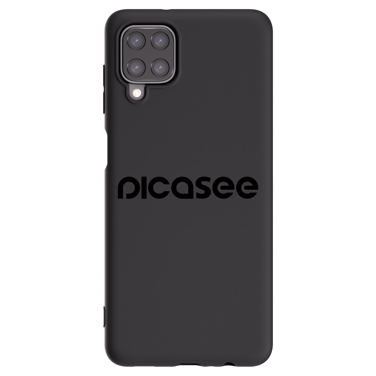 Picasee silikonowe czarne etui na Samsung Galaxy A12 A125F - Picasee - new logo - black