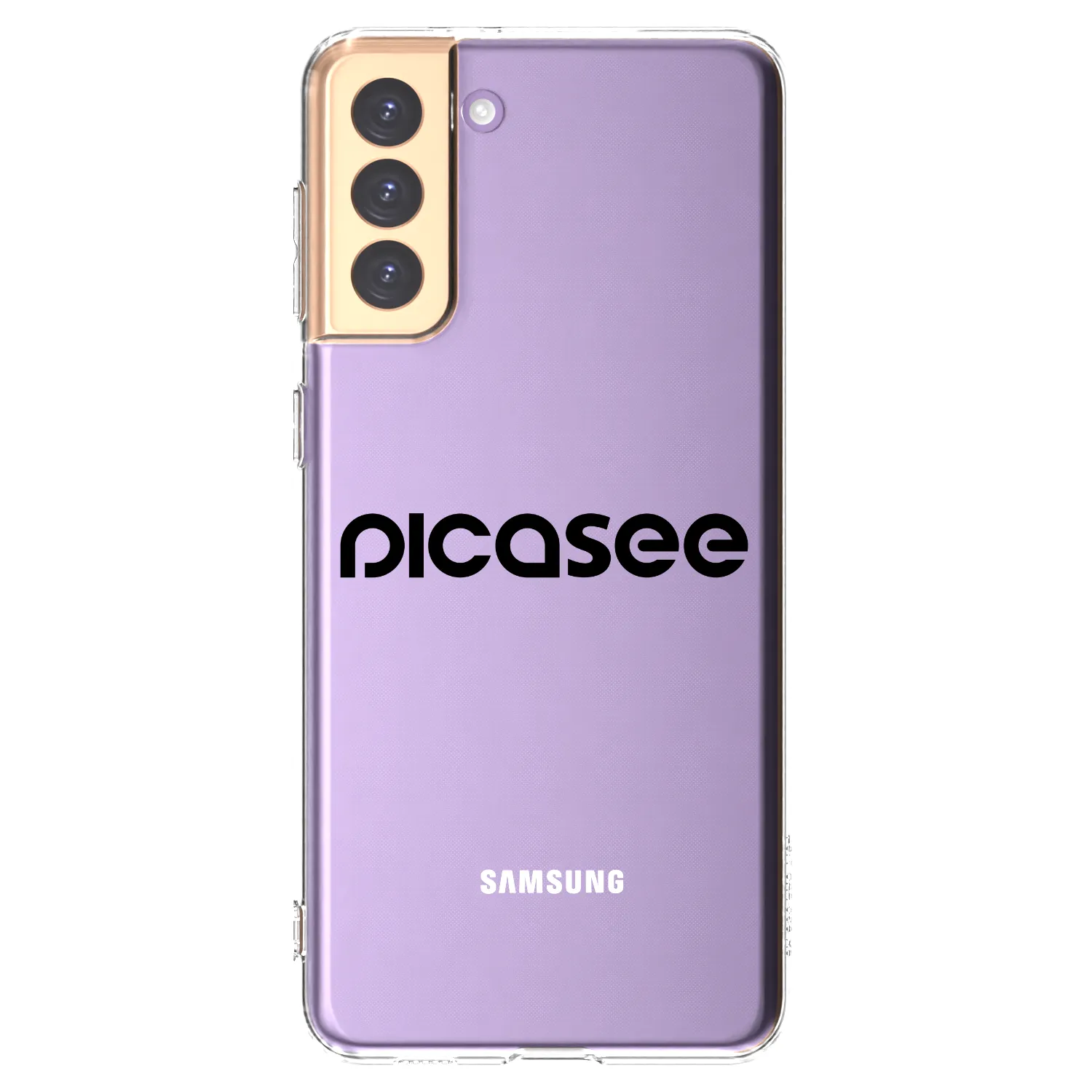 Picasee silikonowe przeźroczyste etui na Samsung Galaxy S21+ 5G G996F - Picasee - new logo - black