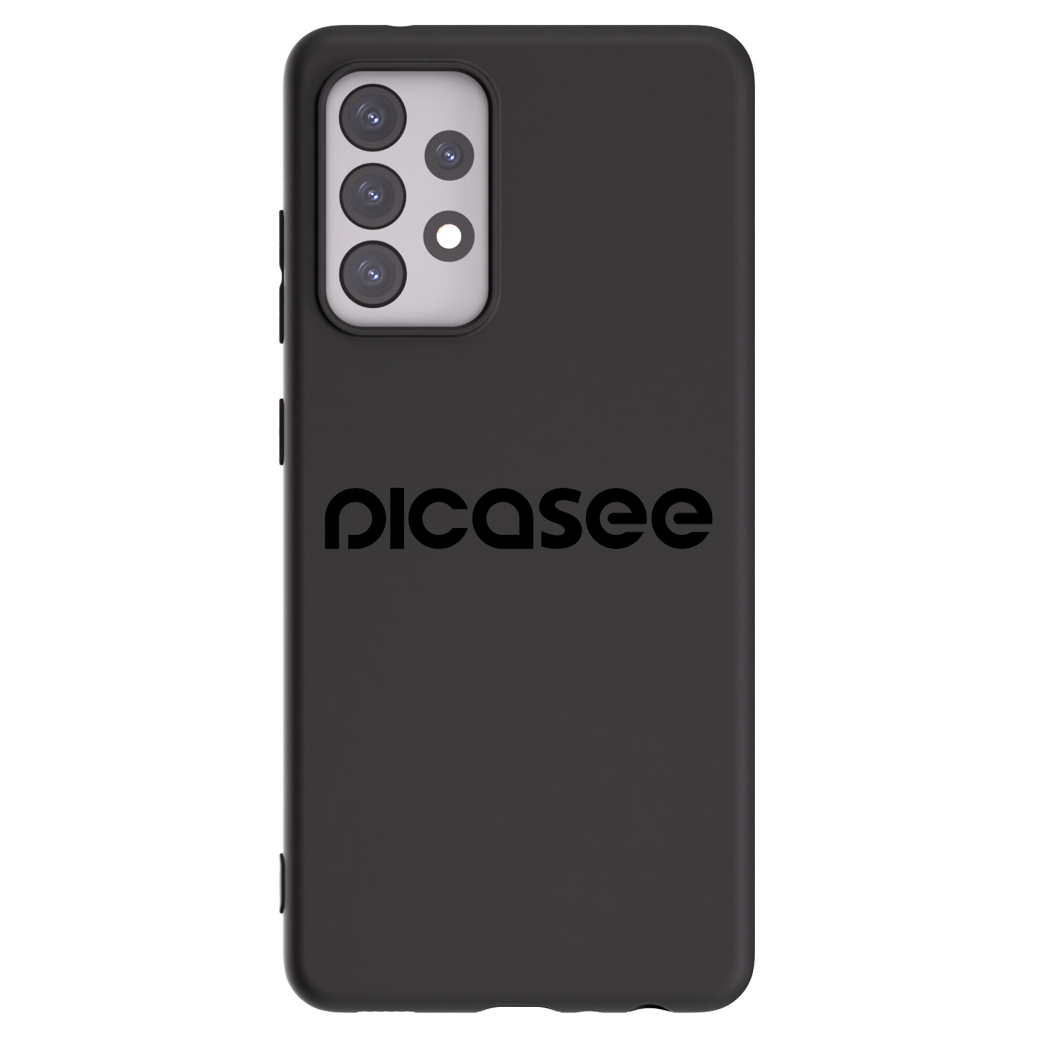 Picasee silikonowe czarne etui na Samsung Galaxy A52 5G A525F - Picasee - new logo - black