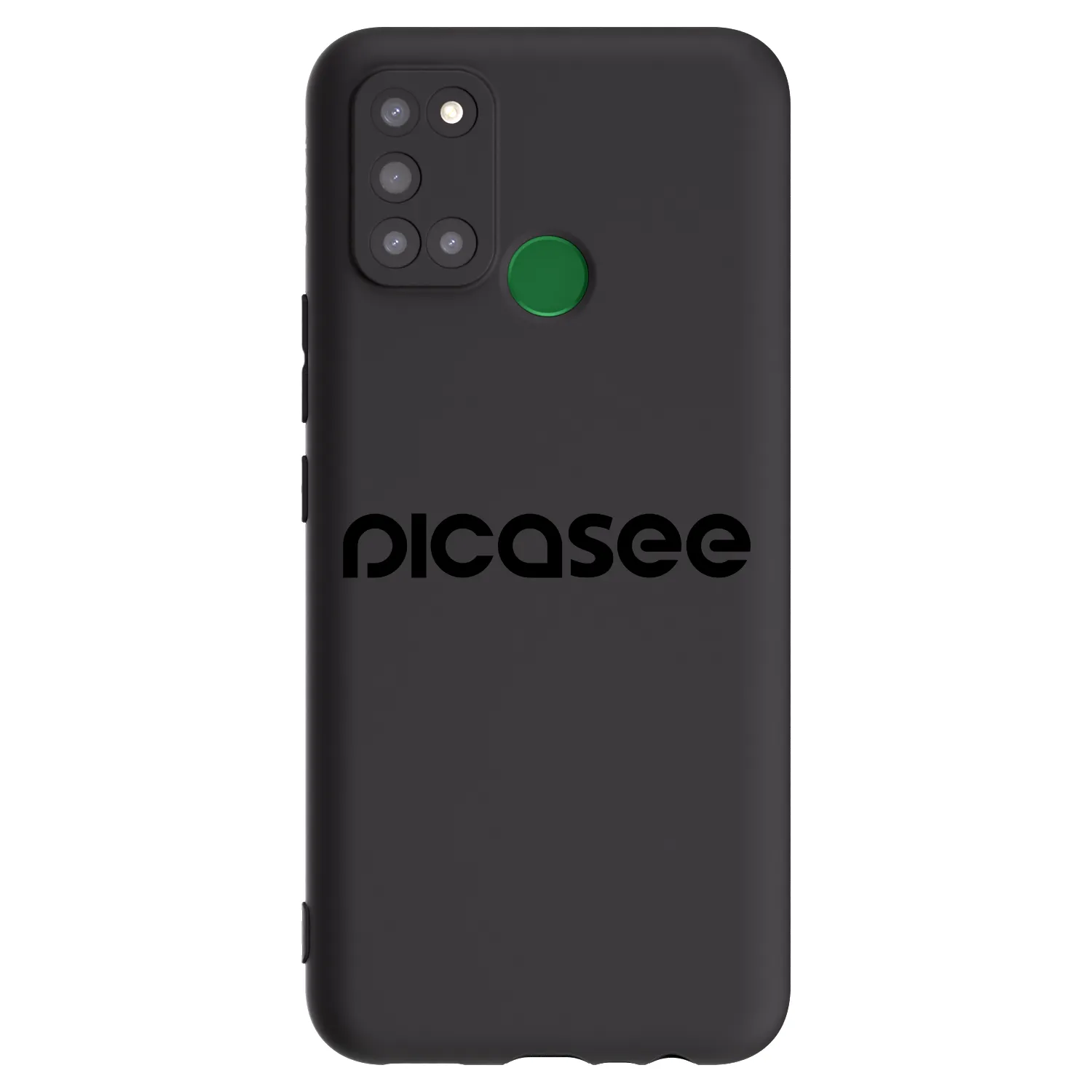 Picasee silikonowe czarne etui na Realme 7i - Picasee - new logo - black