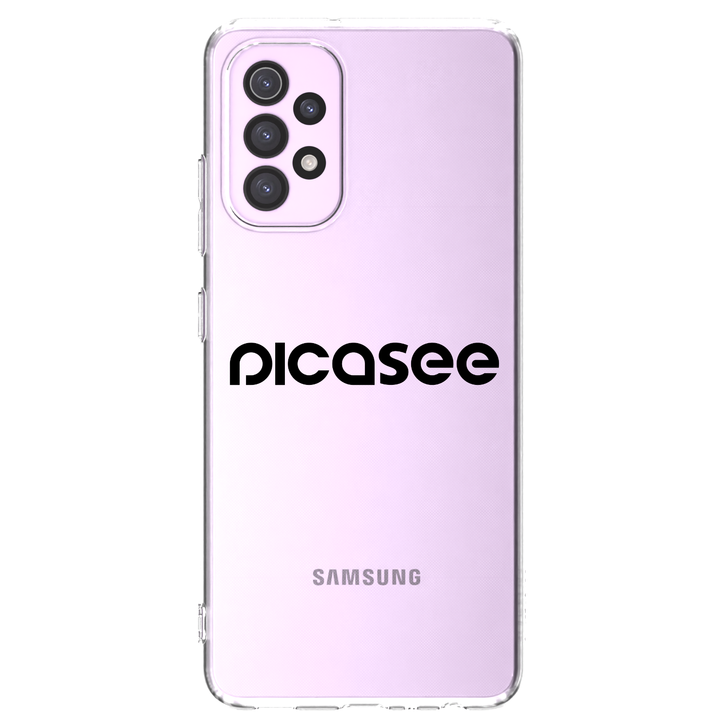 Picasee silikonowe przeźroczyste etui na Samsung Galaxy A32 5G A326B - Picasee - new logo - black