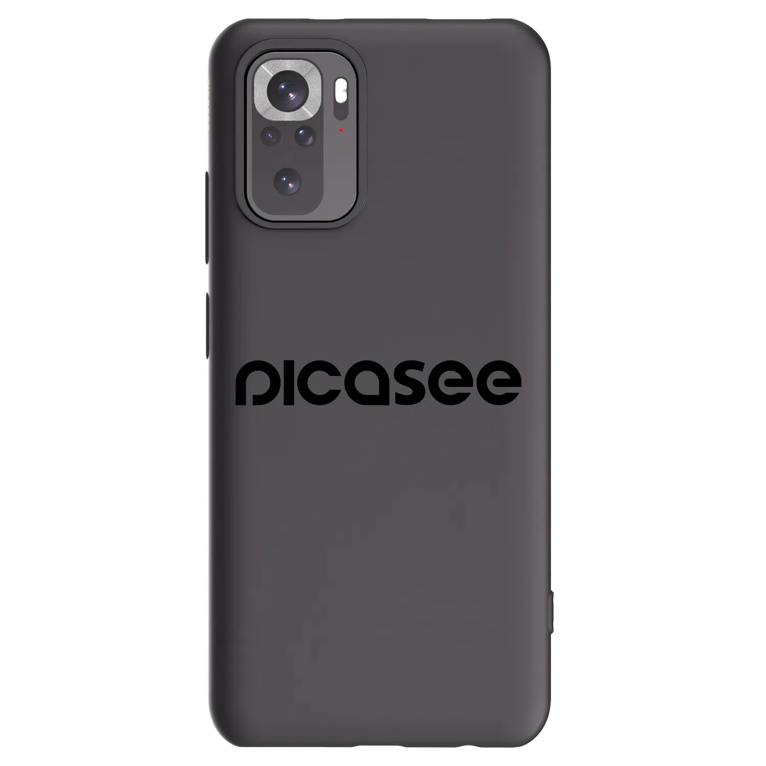 Picasee silikonowe czarne etui na Xiaomi Redmi Note 10S - Picasee - new logo - black