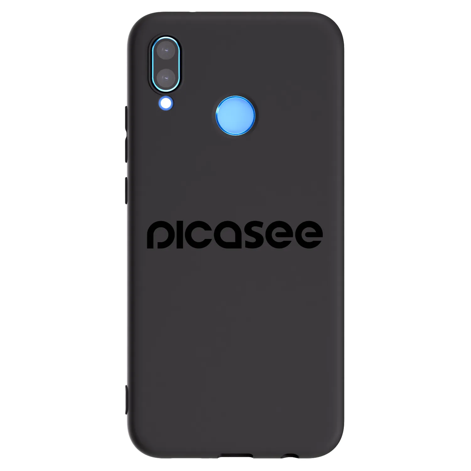 Picasee silikonowe czarne etui na Huawei P20 Lite - Picasee - new logo - black