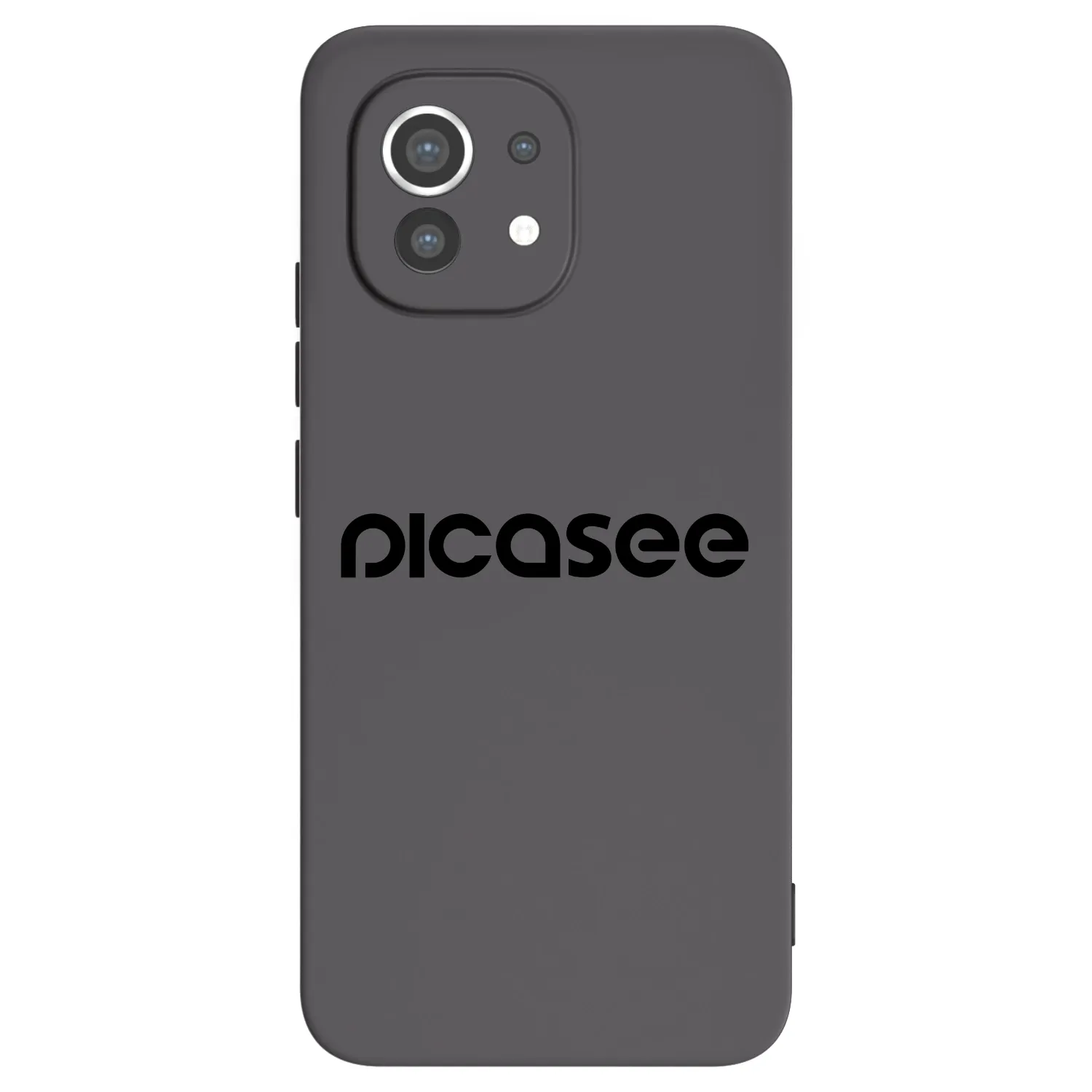 Picasee silikonowe czarne etui na Xiaomi Mi 11 - Picasee - new logo - black